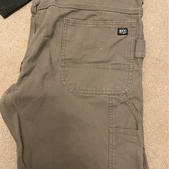 KEY Apparel Men's Contractor Grade Double Front Logger Dungaree Pants (3… - Picture 5 of 6